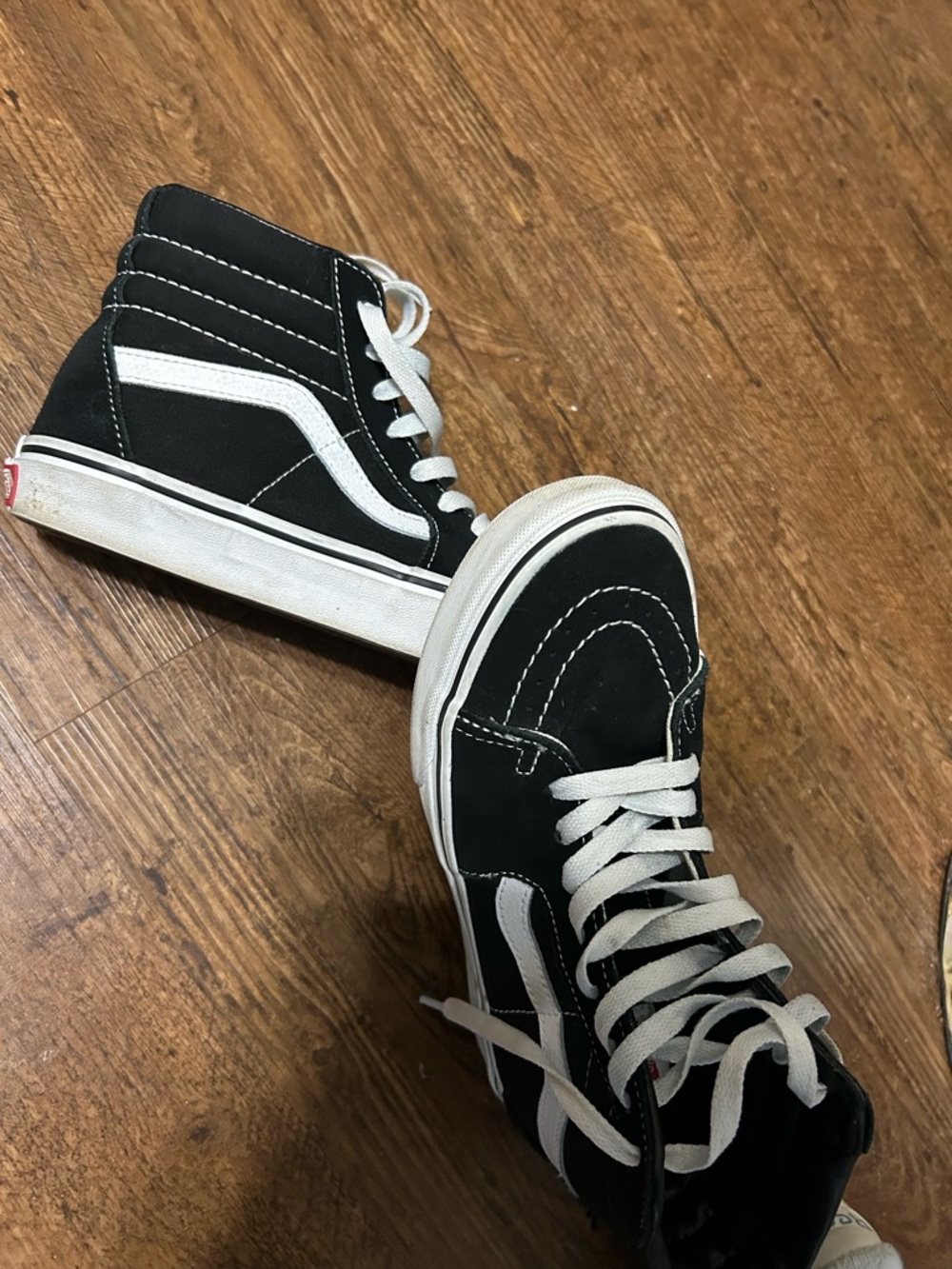 Vans Black and White High-Top old Skool Sneakers
